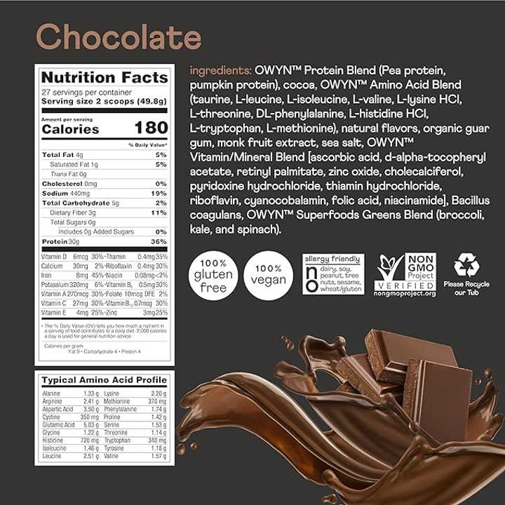 OWYN: Plant Protein Elite 30g (1.1lb)