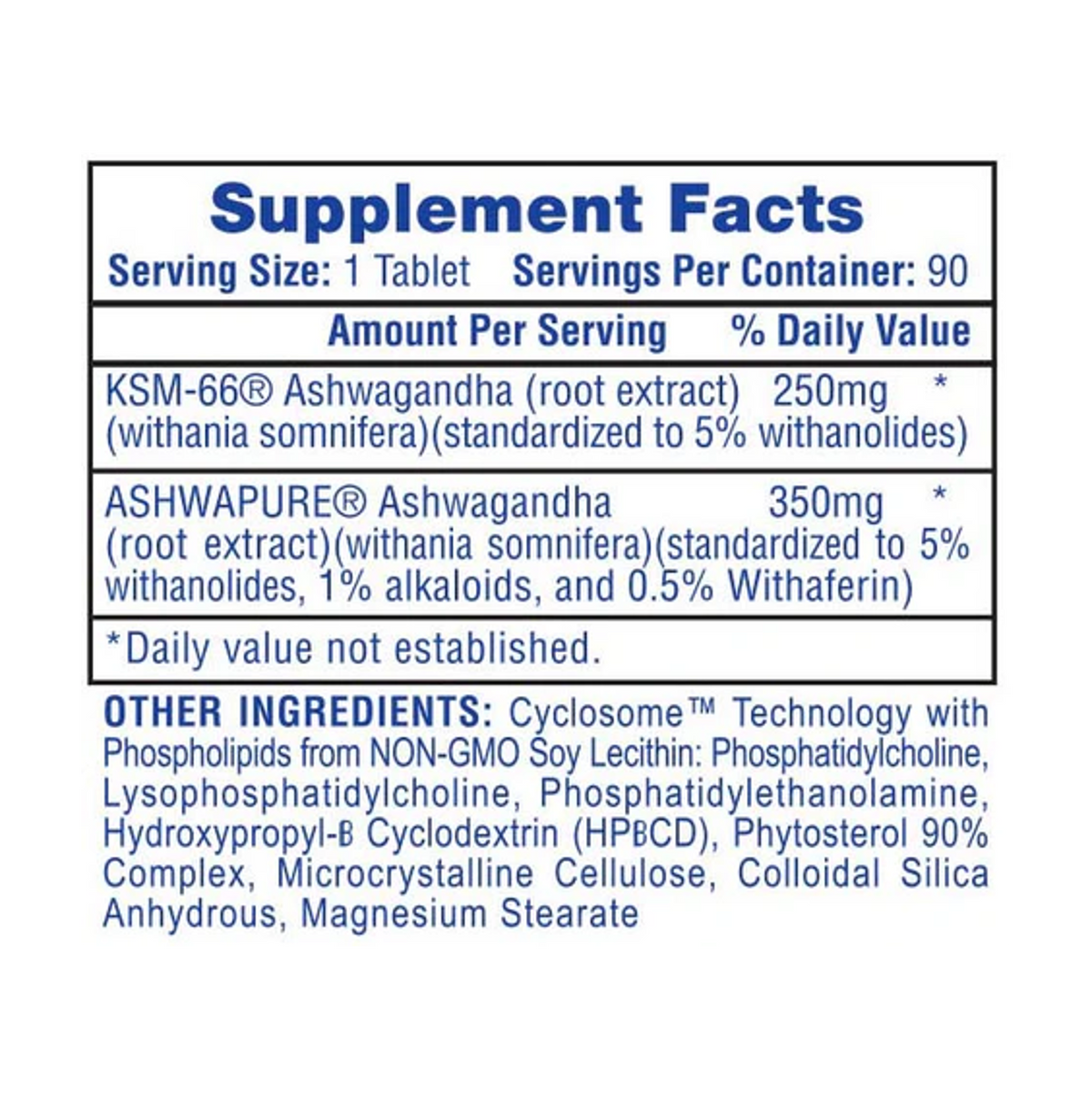 Hi-Tech: Ashwagandha (90 tablets)