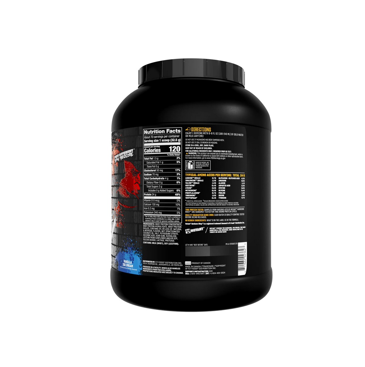 Mutant: Hardcore Whey: 5lb