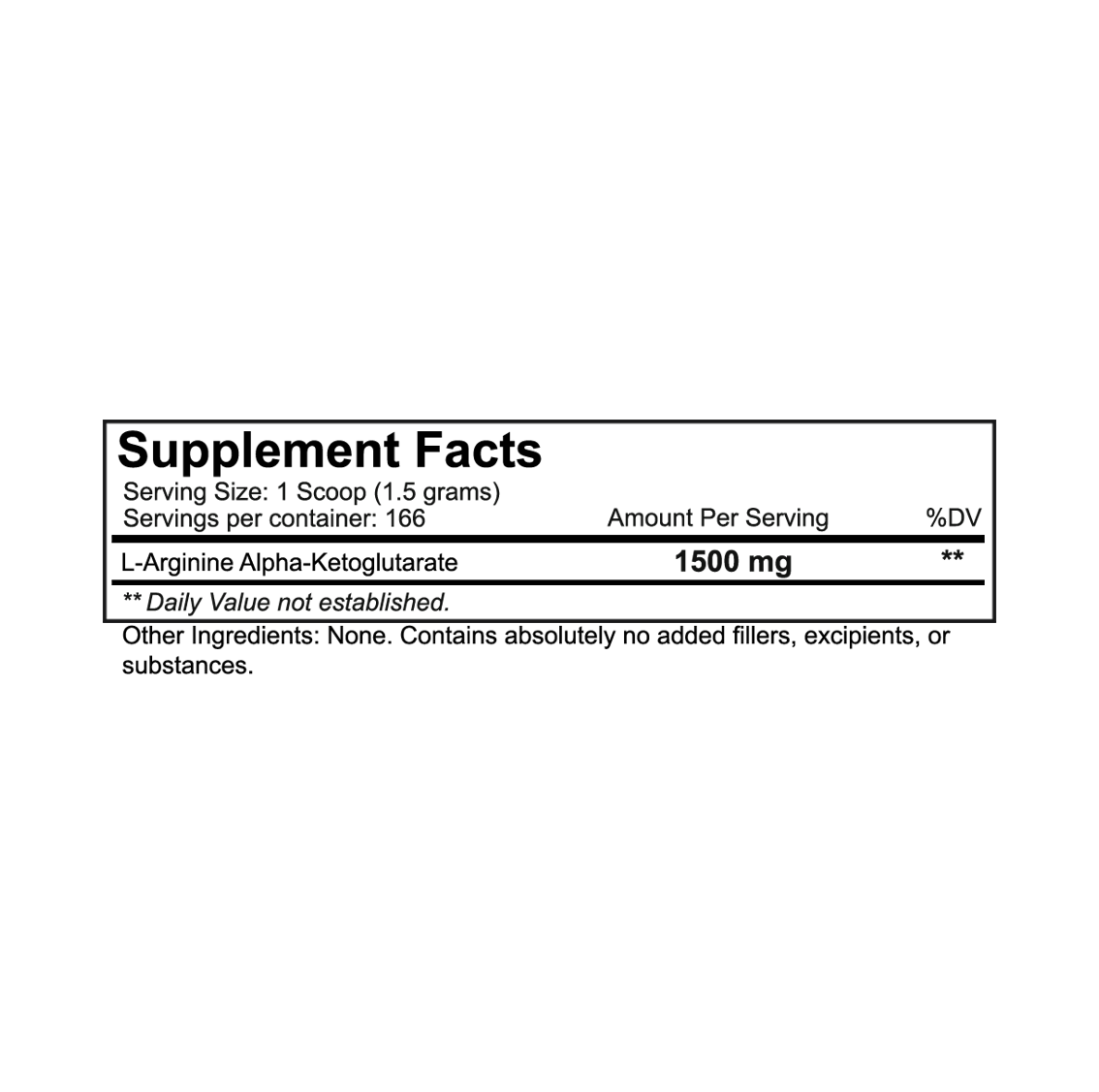 Nutrakey: Arginine AKG Powder (250g)