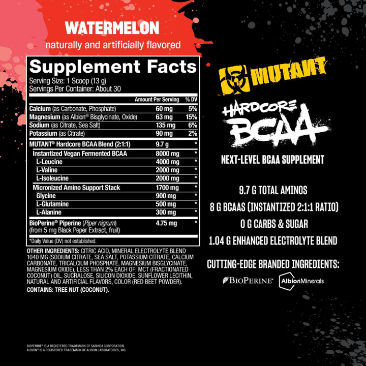 Mutant: Hardcore BCAA 390g