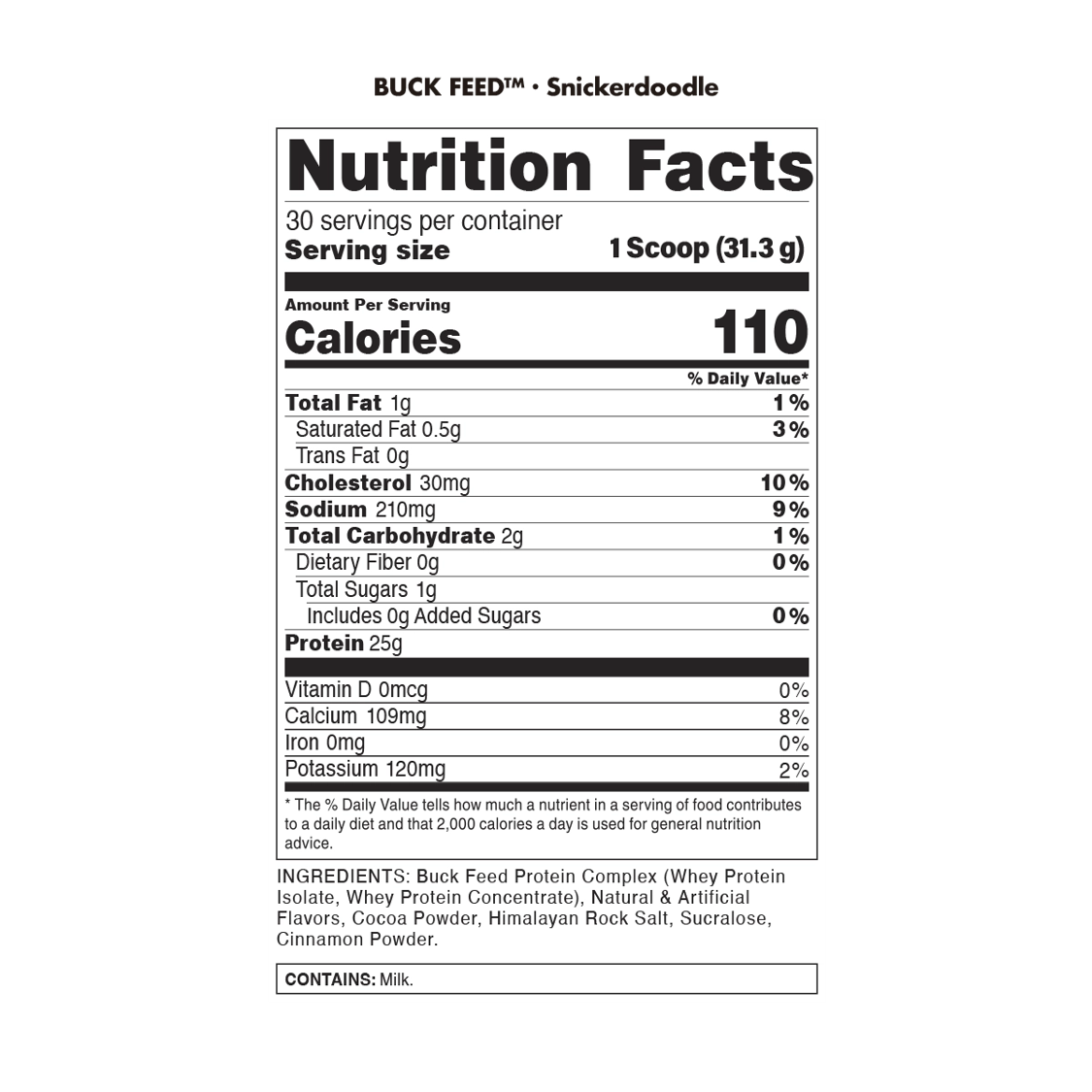 Bucked Up: Buck Feed Protein: 2.2lb