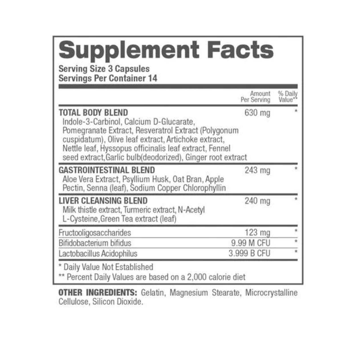 Top Secret: Cleanse & Detox 7-Day Formula (42 cnt)