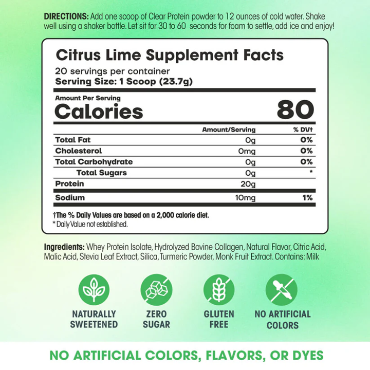 Fit & Lean: Clear Protein (16oz)