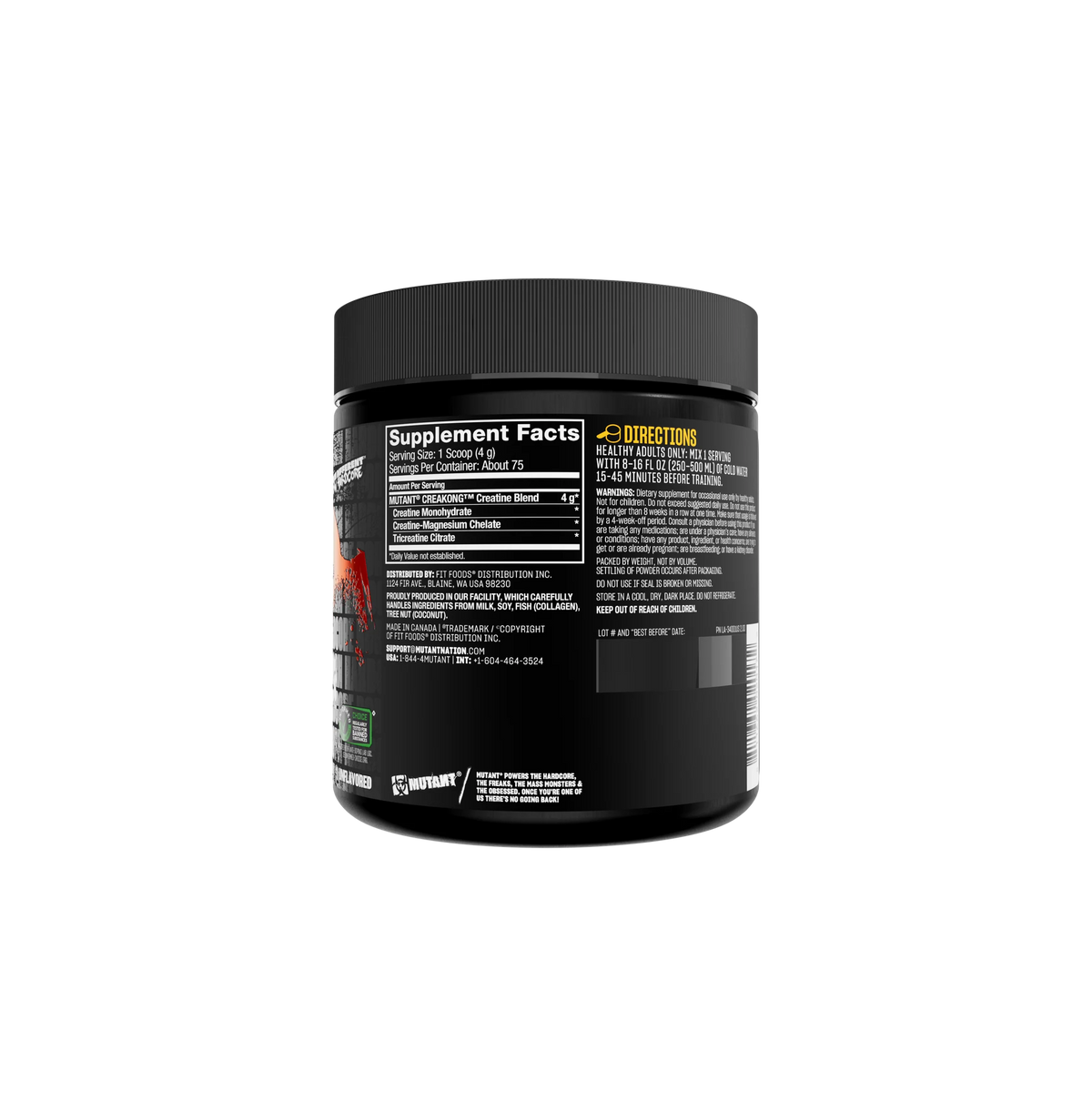 Mutant: CREAKONG (300g & 1kg) - Advanced Creatine Formula