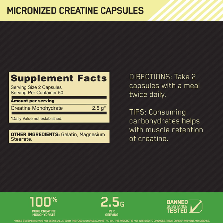 Optimum: Creatine 2500