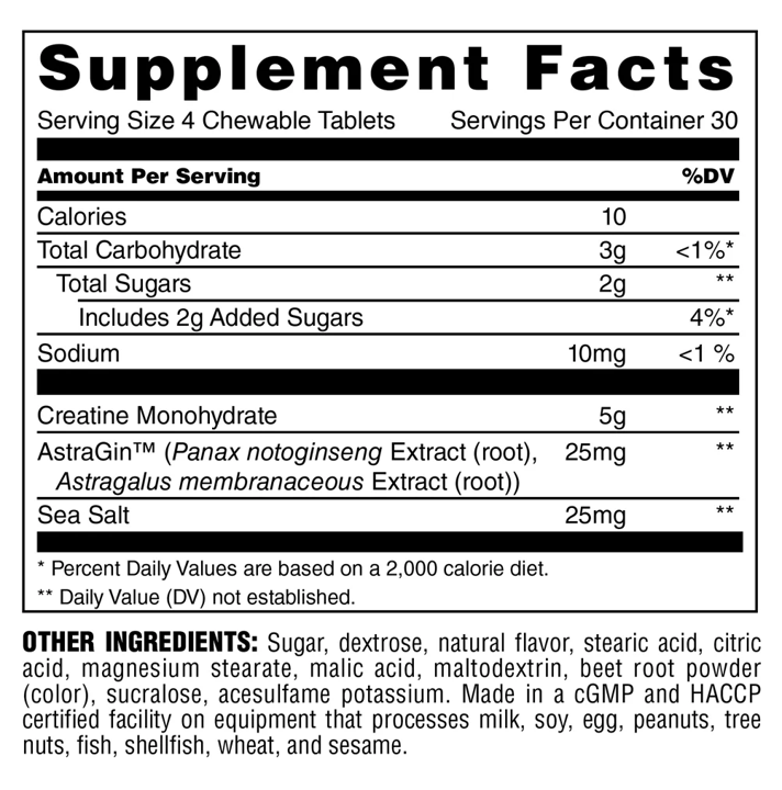 Univ: Animal Creatine Chews (120 tabs)