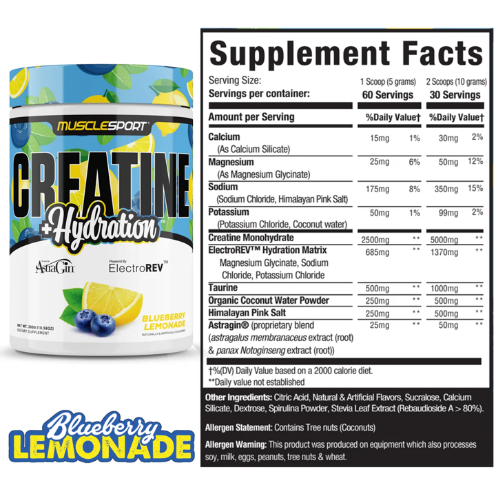 Musclesport: Creatine+Hydration (300g)