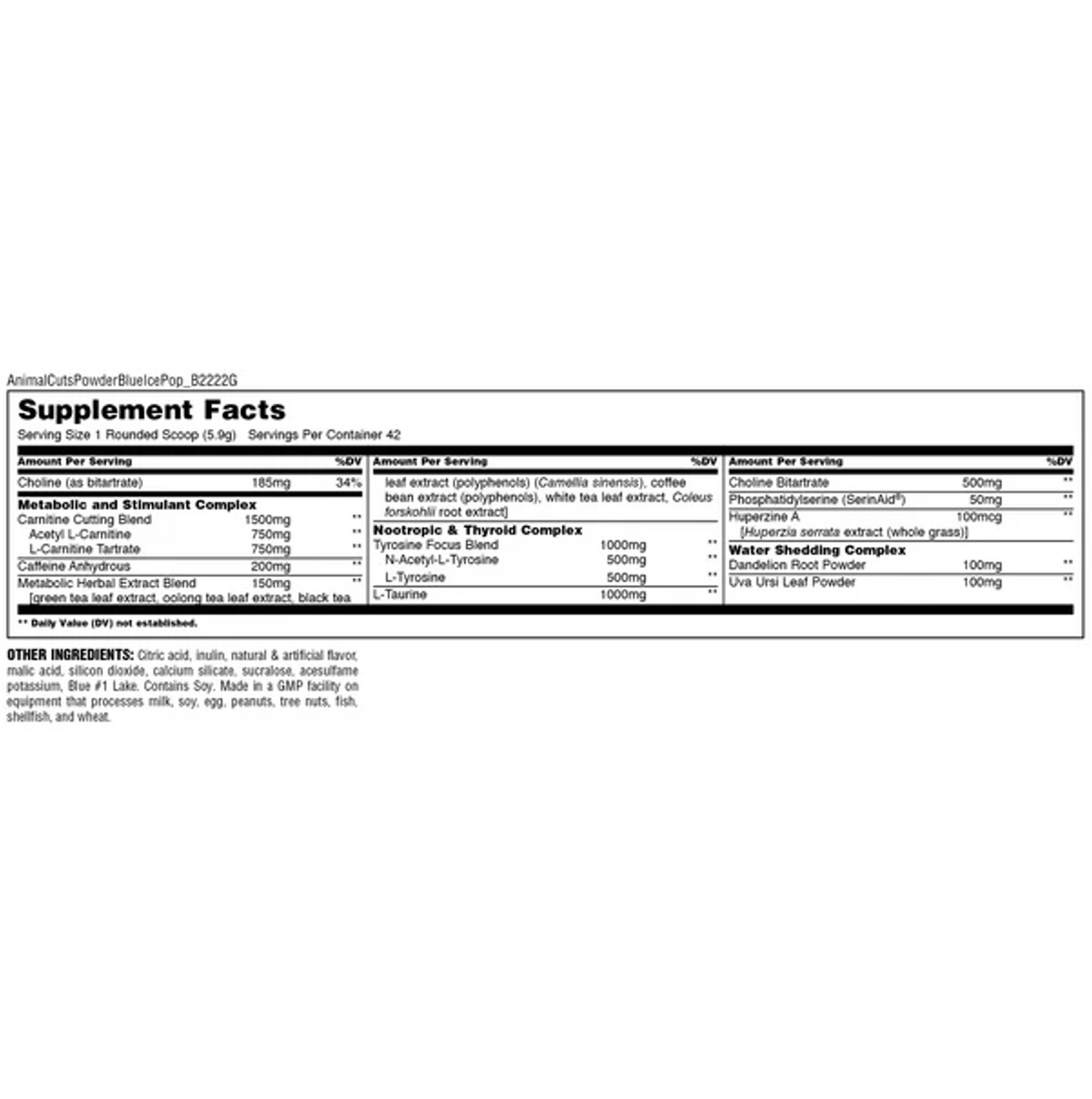 Univ: Animal Cuts Powder (248g)