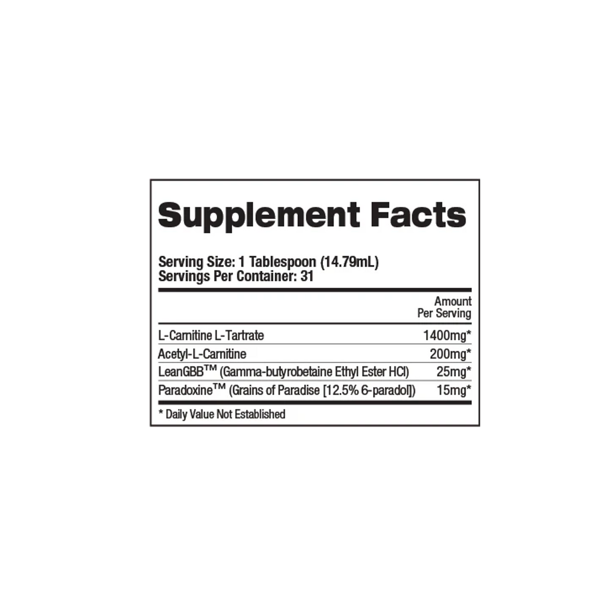 Top Secret: Fireball L-Carnitine (16oz)