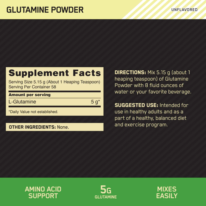 Optimum: Glutamine