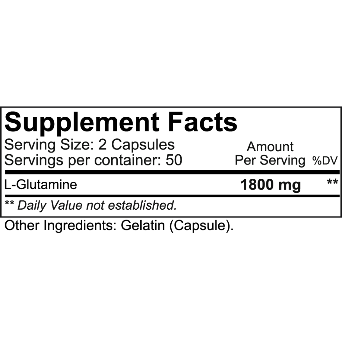 Nutrakey: Glutamine Caps (100 caps)