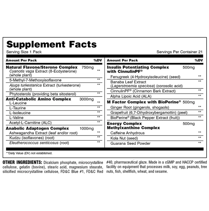 Univ: Animal Methoxy Stack Pak (21)