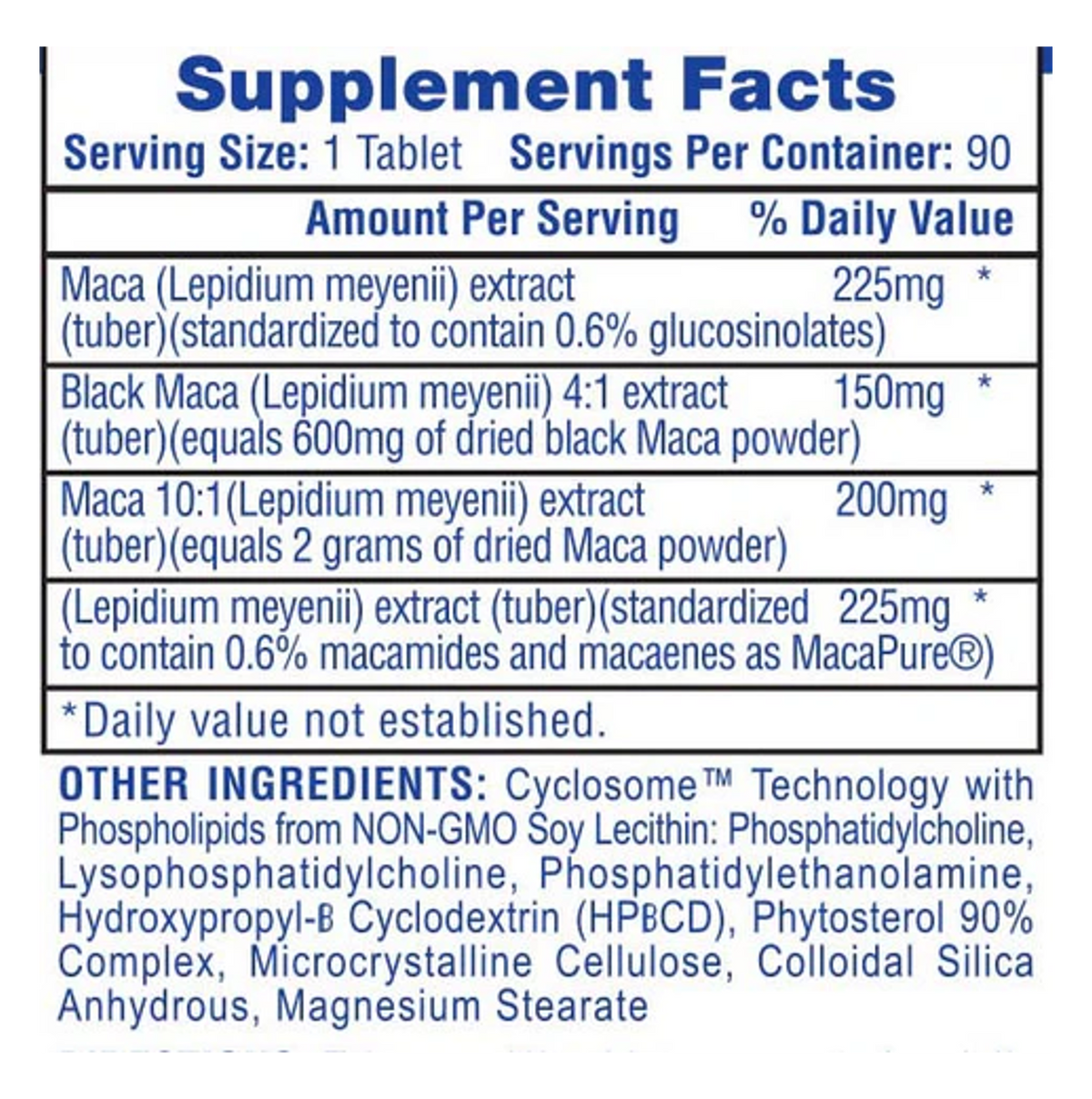Hi-Tech: MACA (90 tabs)