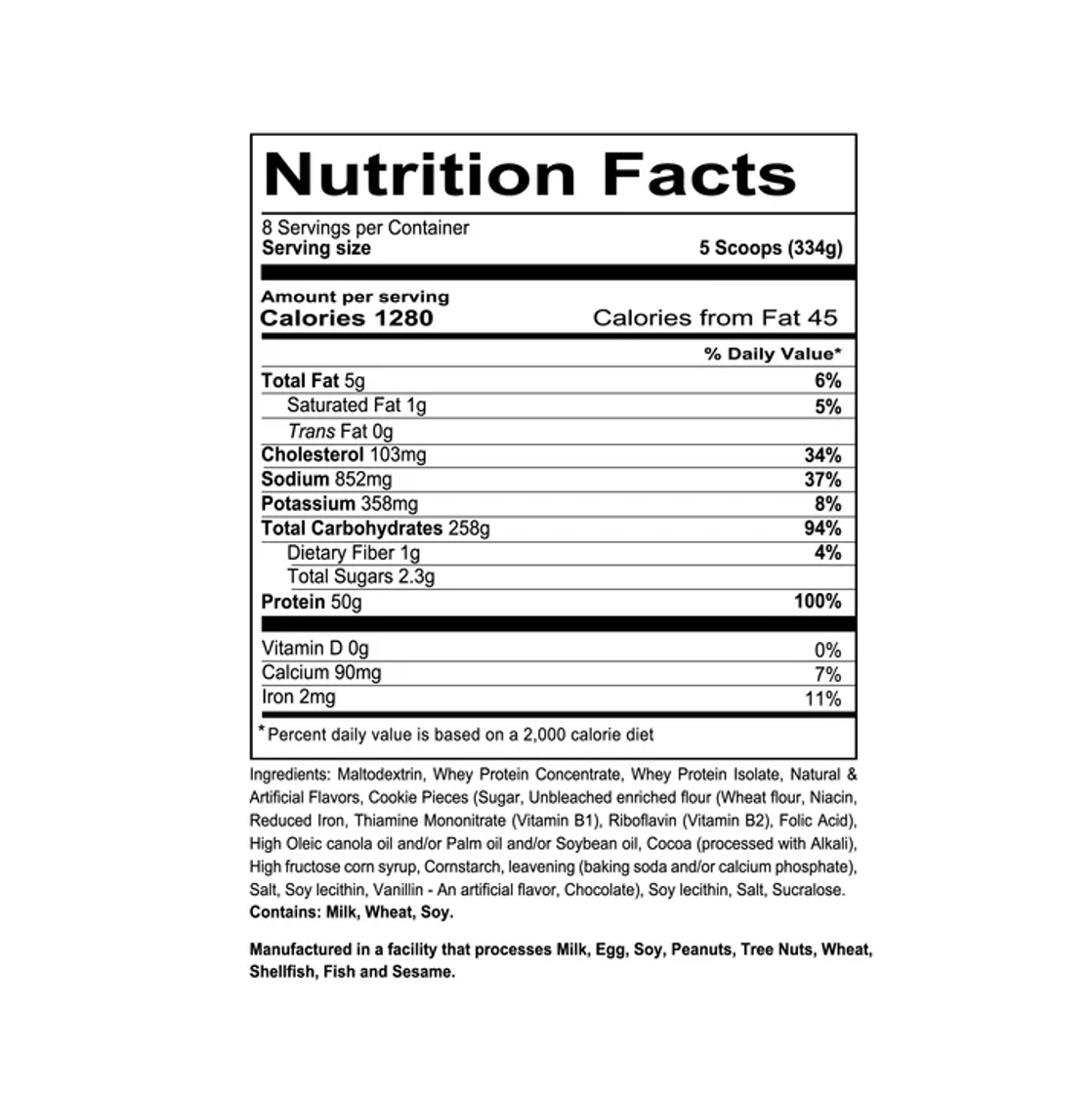 RedCon1: Mass Gainer: 6lb