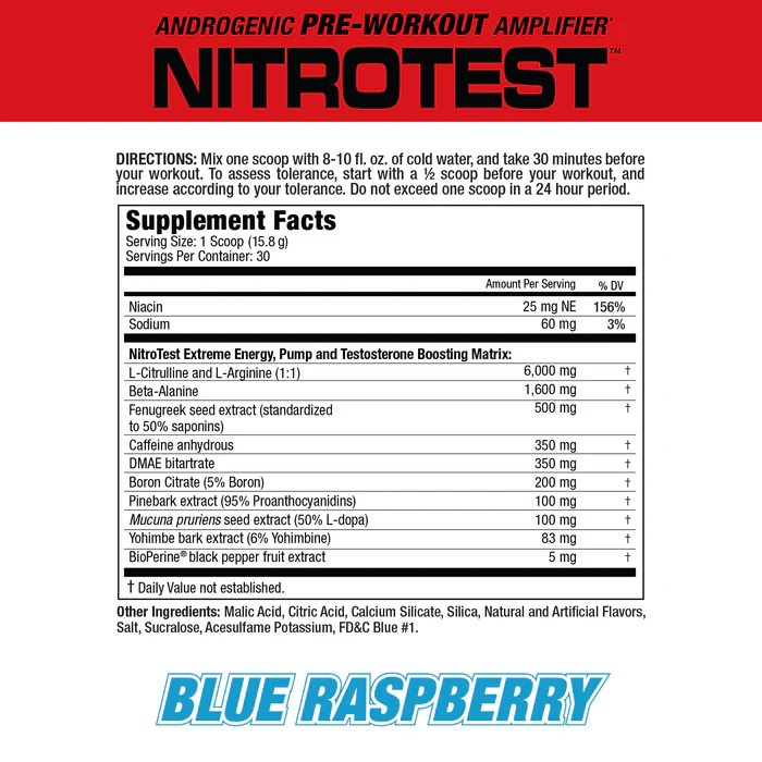 MuscleMeds: Nitrotest: Rocket Pop (453g)