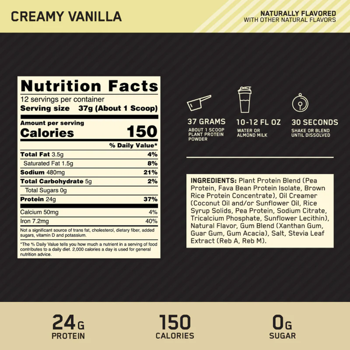 Optimum: Plant Protein 1.5lb