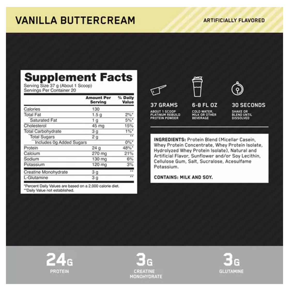 Optimum Platinum Rebuild Protein 1.68lb