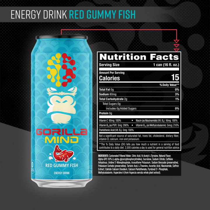 Gorilla Mind Energy (12pk/16oz)