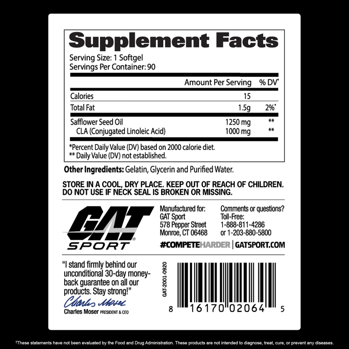GAT: CLA 1250 (90 softgels)