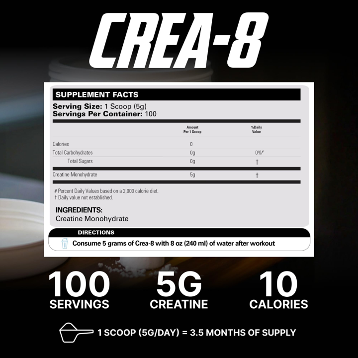 EHP: Crea-8 Creatine Monohydrate (500g)