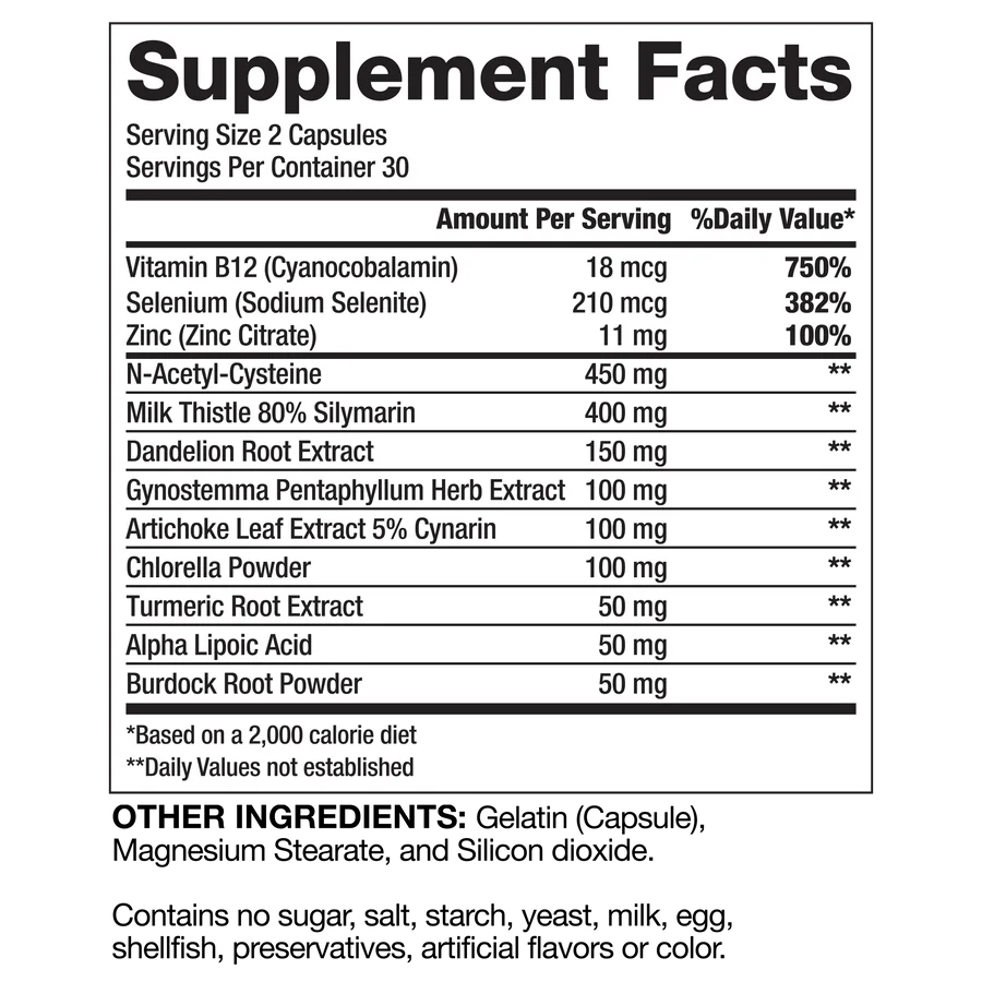 Gaspari: Proven Liver Detox (60 caps)