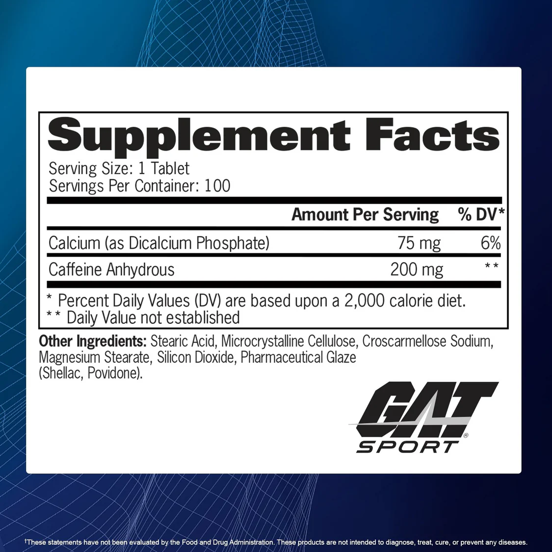 GAT: Caffeine (100 tabs)