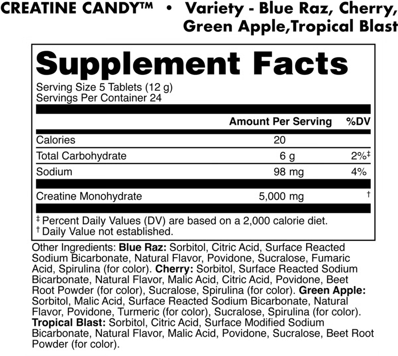 DAS Labs: Creatine Candy (120 tabs)