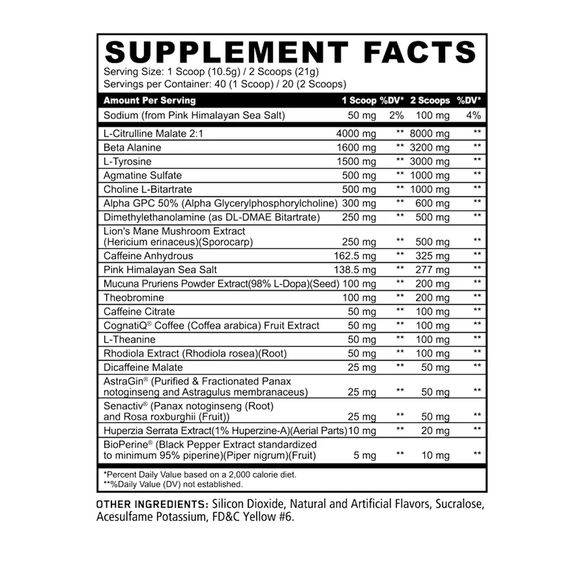 Panda Supp: Skull Pre-Workout (420g)