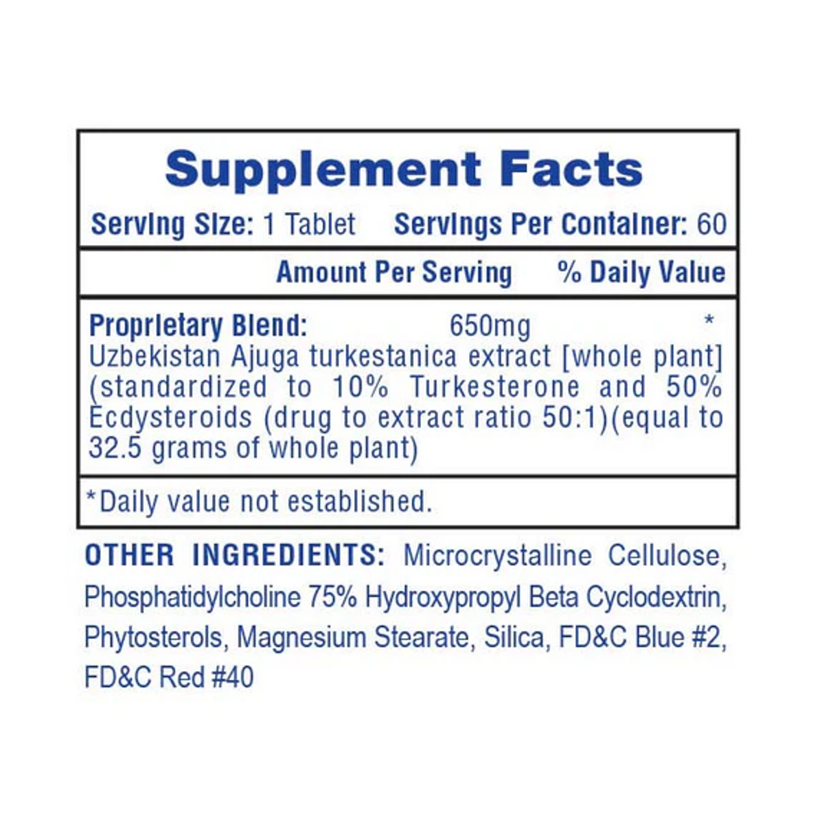 Hi-Tech: Turkesterone 650 (60 tabs)