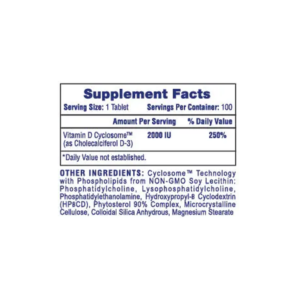 Hi-Tech: Vitamin D3 (100 tabs)