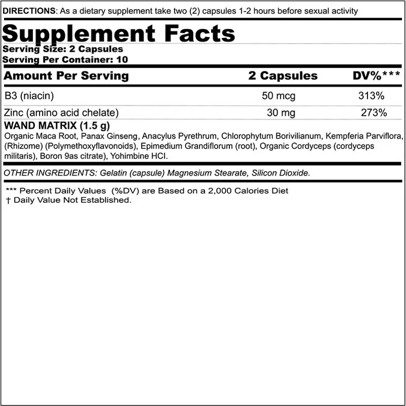 Black Magic: Wand Libido Matrix (20 caps)
