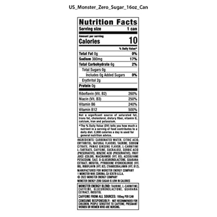 Monster Ultra (24pk/16oz)